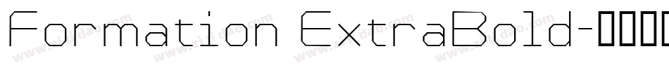 Formation ExtraBold字体转换